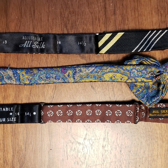 3 Mens Silk Bow Ties - Picture 5 of 5
